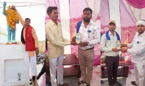 Dr Bhimrao Ambedkars birthday was celebrated with great pomp in village An 20250414 224329 0000