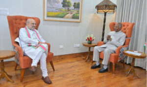 रामनाथ कोविंद से मिले केंद्रीय गृह मंत्री अमित शाह